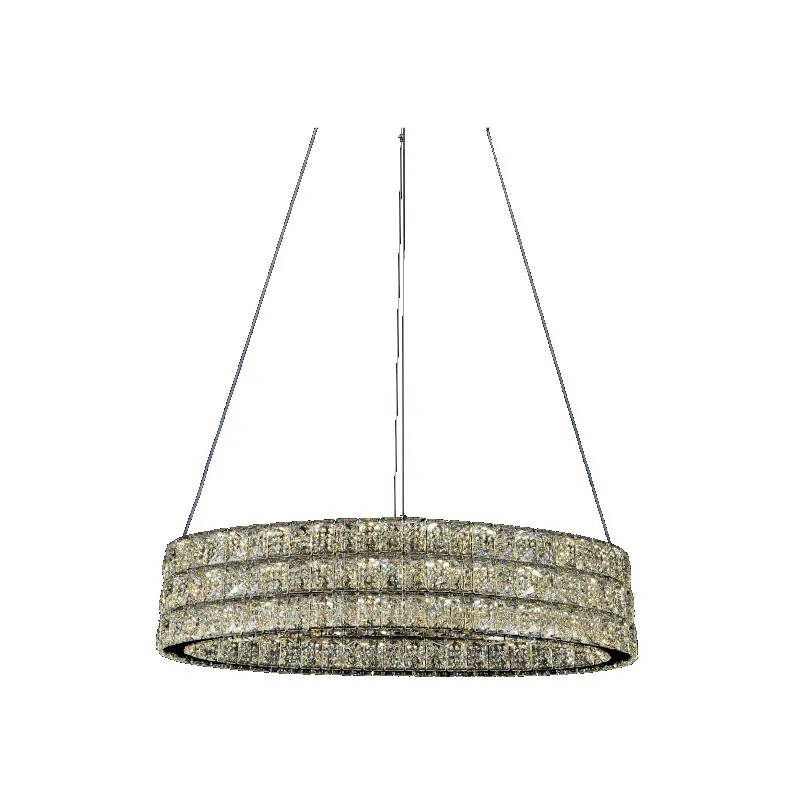 Pendente Oval Sindora Cristal 120 watts Multitemperatura 700x300mm DCD00160