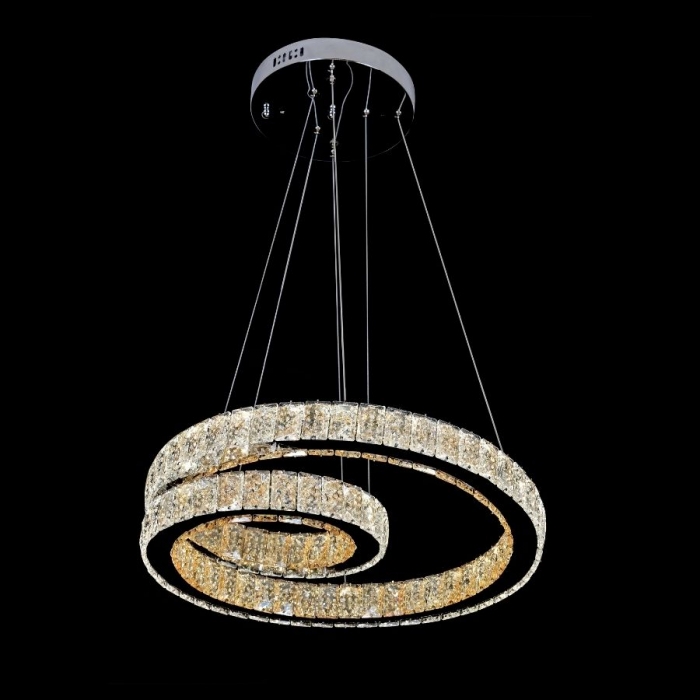 Pendente Sindora Cristal 72 watts Multitemperatura Anel Ø500mm DCD00107