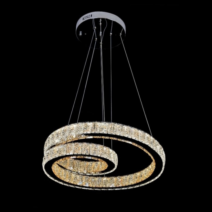 Pendente Sindora Cristal 72 watts Multitemperatura Anel Ø500mm DCD00107