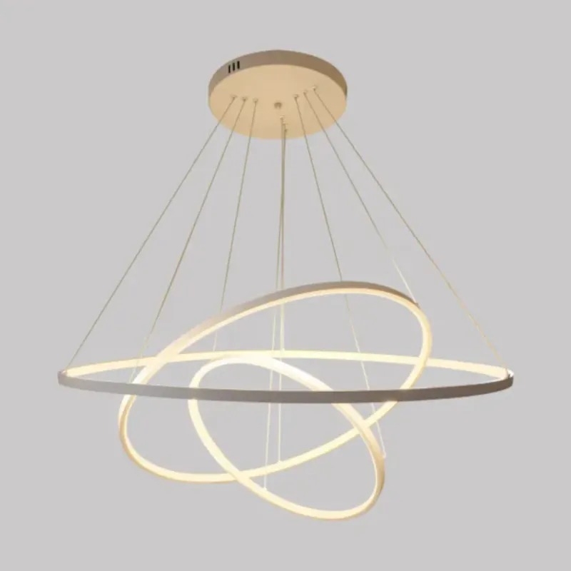 Pendente Sindora Metal Dourado 90 watts 3000K Ø800/600/400mm DCD015002