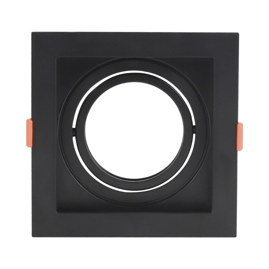 Spot Embutir Opus LED PAR20 Preto 130x130mm OPS 80327