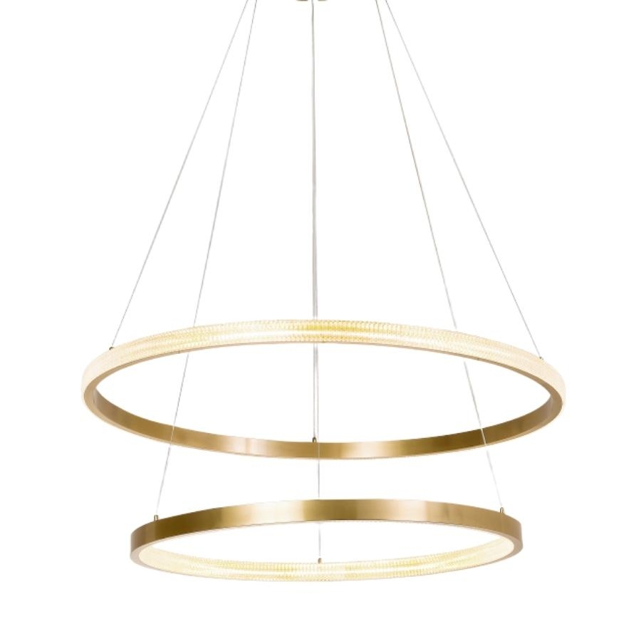 Pendente Sindora Dourado 50 watts 3000k Ø600/400mm DCD01606