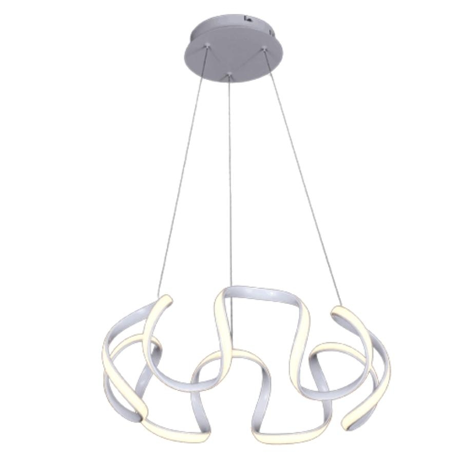 Pendente Sindora Metal Branco 64 watts 3000K Ø550x250mm DCD015010