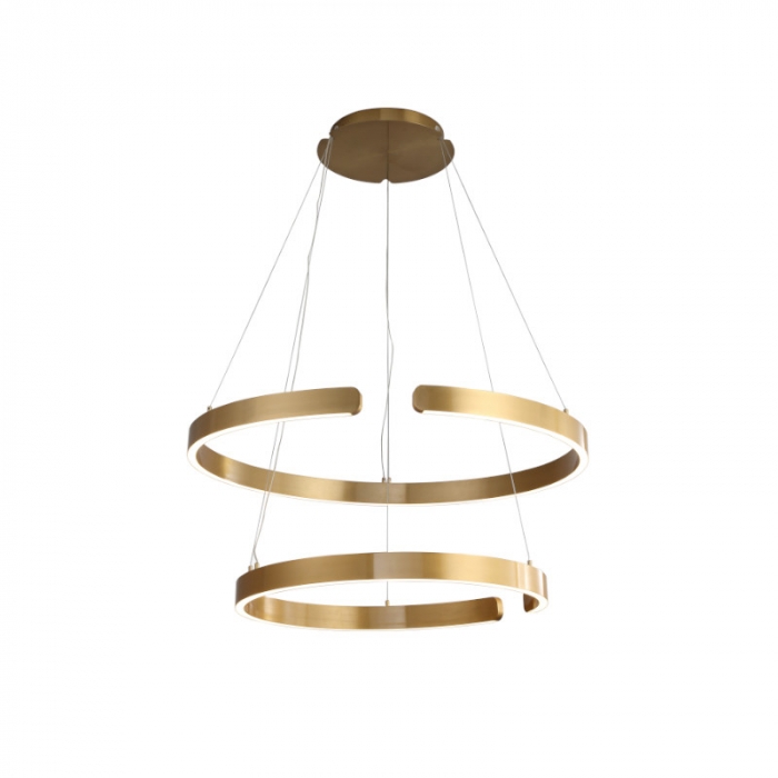 Pendente Sindora Dourado 80 watts 3000K Ø660/440mm DCD01612