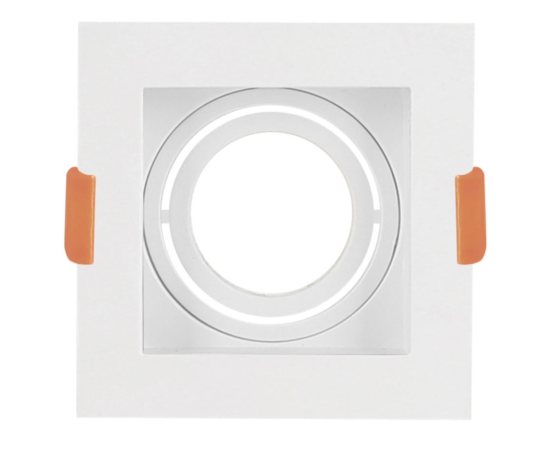 Spot Embutir Opus LED Dicróica MR16 Branco 102x102mm OPS 80297