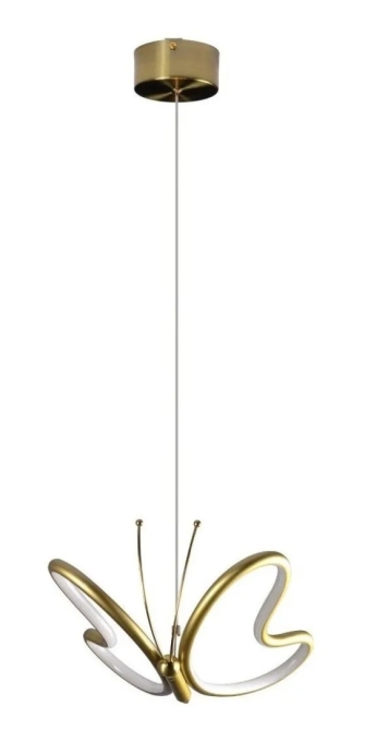 Pendente Starlux Farfalla Ouro 12 watts 2700K 260x270mm Borboleta HL006-MG
