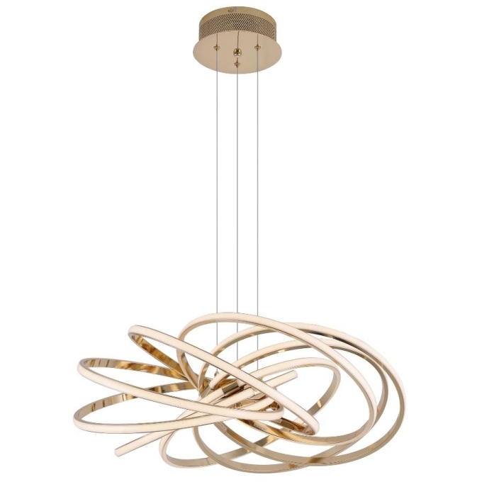 Pendente Sindora Dourado 69 watts 3500K Ø660mm DCD01236