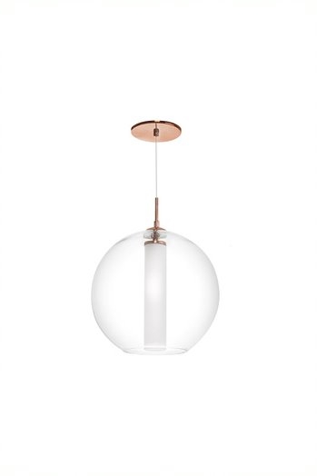 Pendente Old Artisan 1L G9 Vidro Interno Leitoso Globo Ø300mm PD-5582