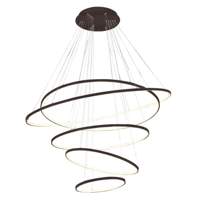 Pendente Sindora Preto 160 watts 3000K Ø1200/1000/800/600/400mm DCD015071
