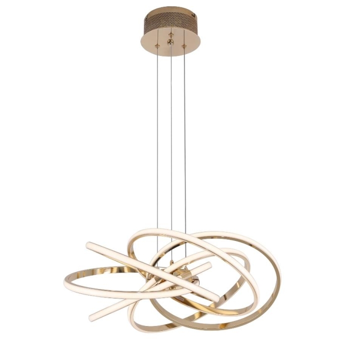 Pendente Sindora Dourado 43 watts 3500K Ø560mm DCD01234