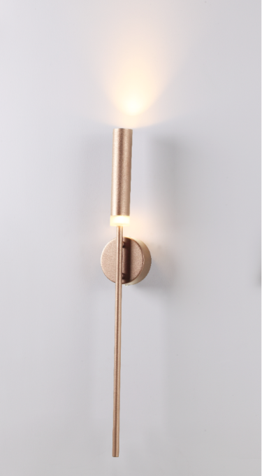 Arandela Sindora Metal Dourado Amendoim 7 watts 3000K 650x100x70mm DCB01139