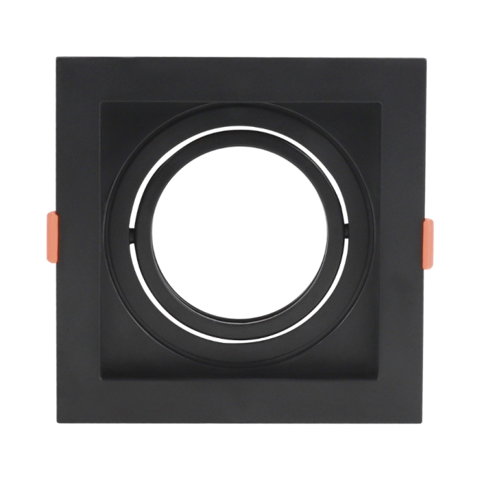 Spot Embutir Opus LED PAR20 Preto 130x130mm OPS 80327