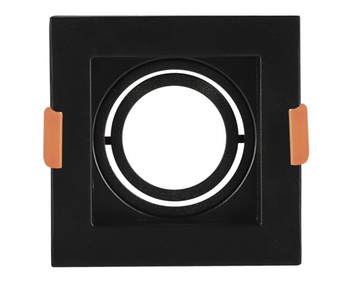 Spot Embutir Opus LED Dicróica MR16 Preto 102x102mm OPS 80303