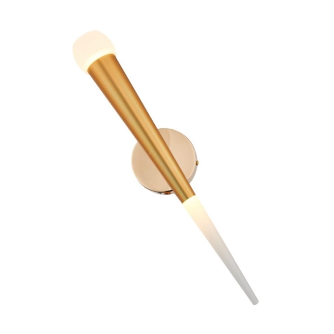 Arandela Sindora Metal Dourado e Acrílico 5 watts 3000K 55x430mm DCB02111