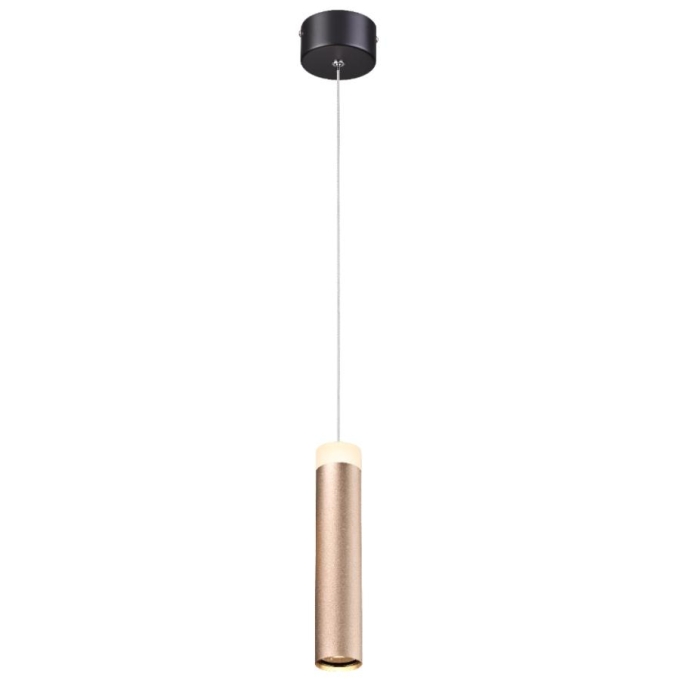 Pendente Sindora Metal Dourado Amendoim 7 watts 3000K Ø50x200mm DCD01133
