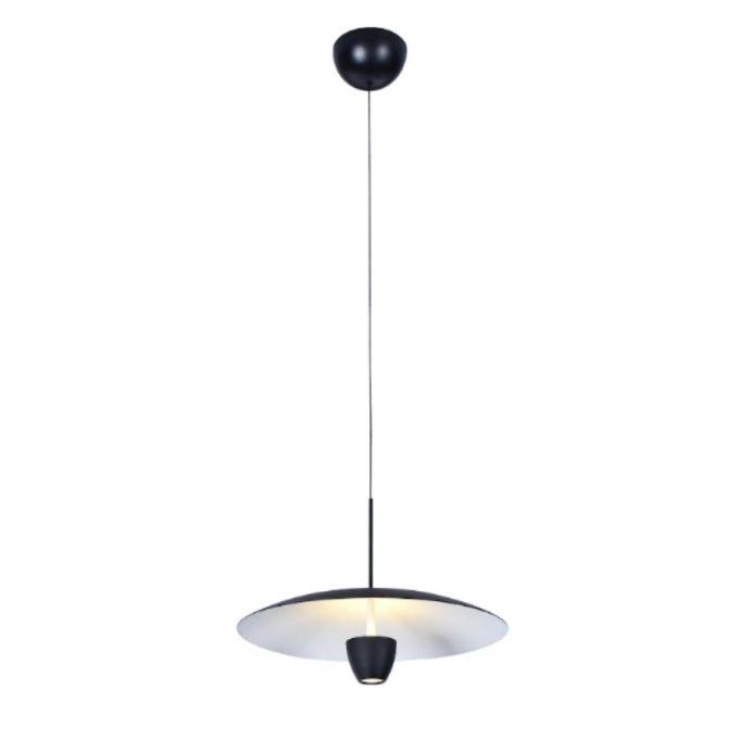 Pendente Sindora Metal Preto 12 watts 3000K Ø400mm DCD015057