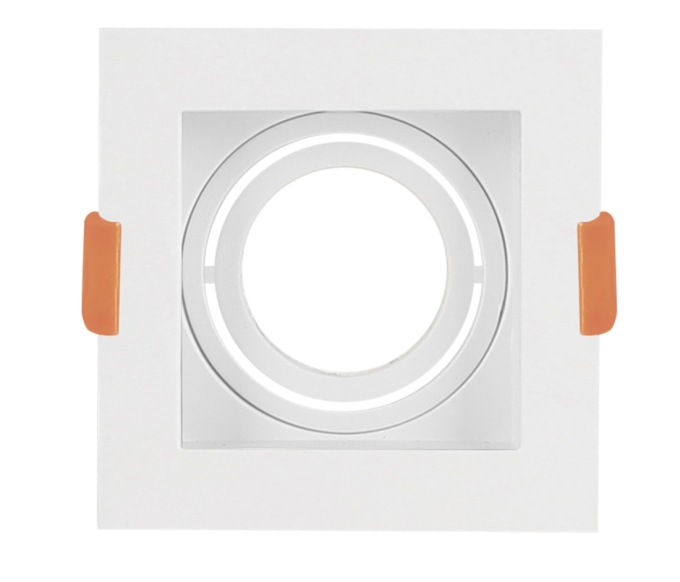 Spot Embutir Opus LED Dicróica MR16 Branco 102x102mm OPS 80297