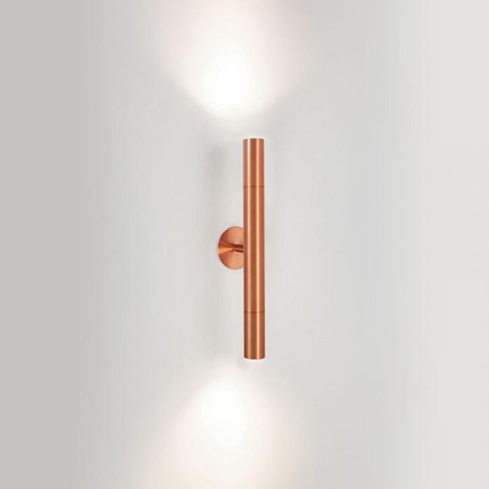 Arandela TKS Pipe Fixa Facho Duplo 2L Mini Dicroica MR11 400x60x95mm 1633