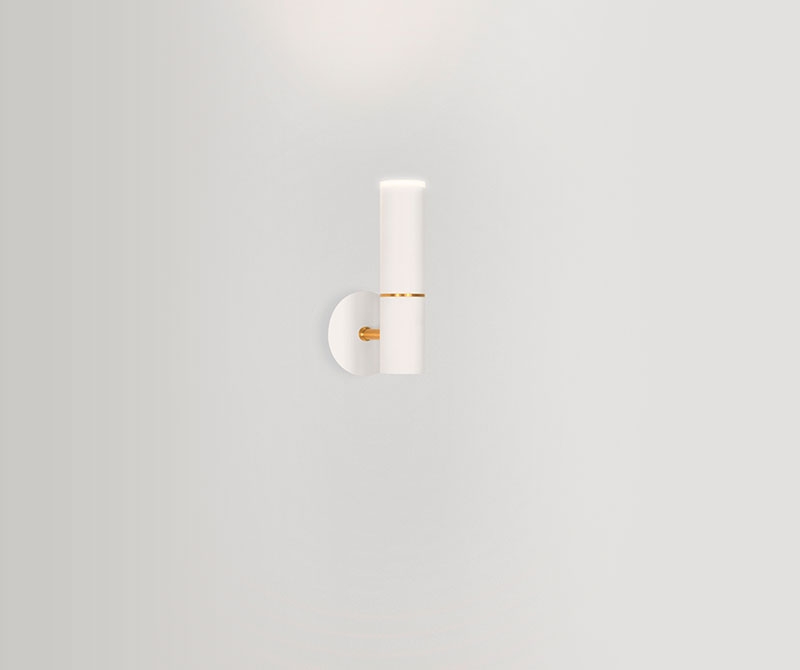 Arandela TKS Pipe Basic Externa Fixa Com Difusor 1L Mini Dicroica MR11 80x100x150mm 1679