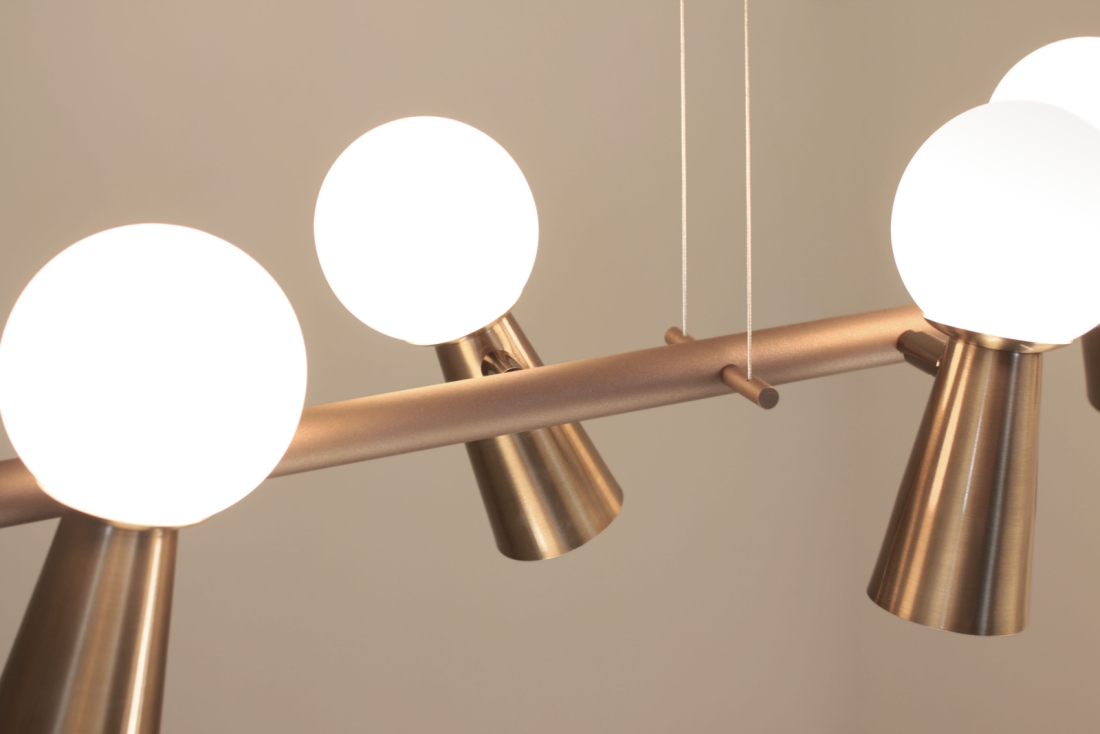 Pendente TKS Pion 8L G9 + 8L Dicróica 1500x260x2000mm 1798