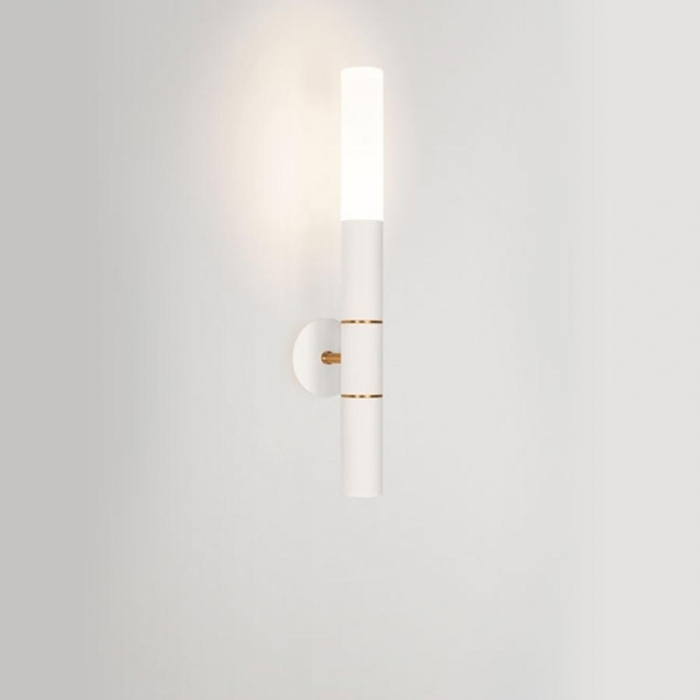 Arandela TKS Billet Facho Simples 1L Mini Dicróica MR11 370x60x95mm 1658