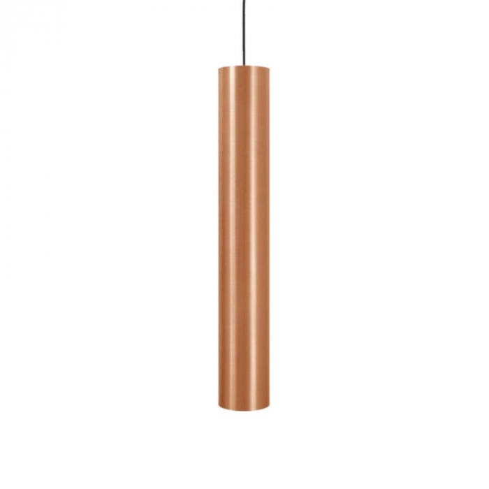 Pendente TKS Pipe Big M Recuado 1L Dicroica MR16 Ø64x400mm 1810