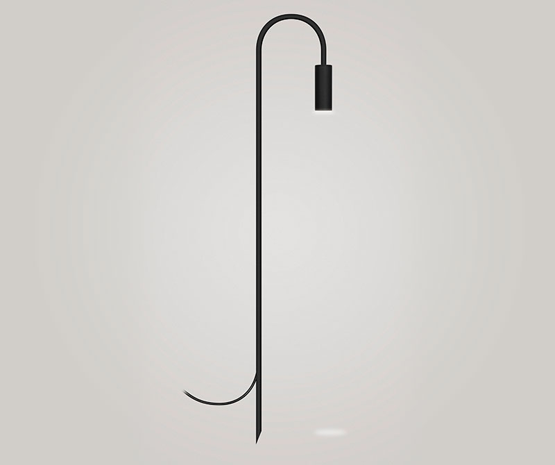 Poste Balizador TKS Pipe Hook S 1L Mini Dicroica MR11 90x800mm 1312