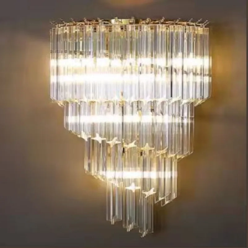 Arandela Sindora Alumínio Ouro Velho e Vidro 3L E14 430x300mm DCB00280