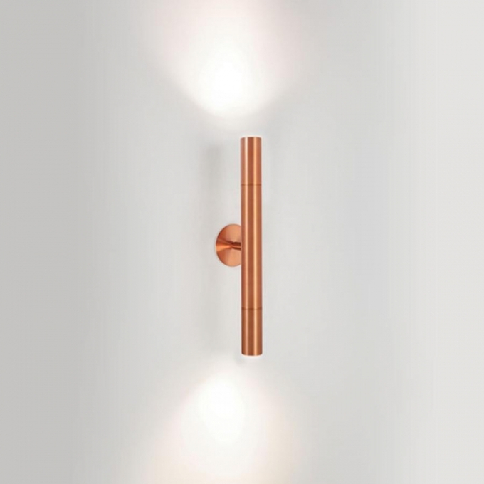 Arandela TKS Pipe Fixa Facho Duplo 2L Mini Dicroica MR11 400x60x95mm 1633