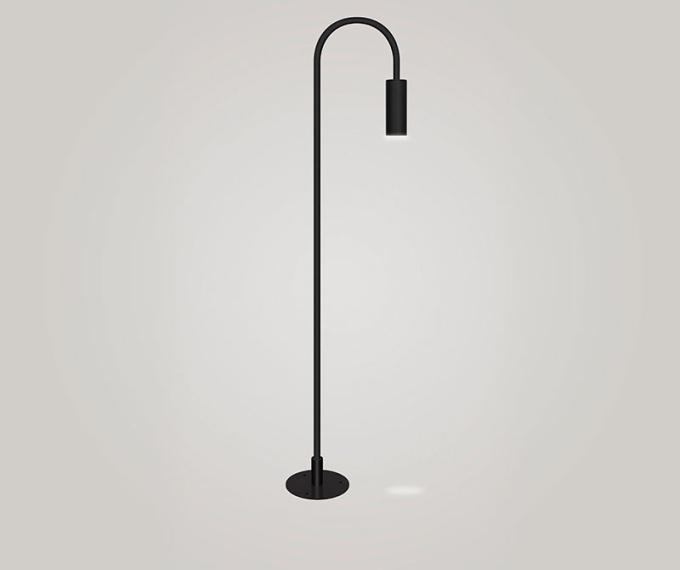 Poste Balizador TKS Pipe Hook Com Base Sem Difusor 1L Mini Dicroica MR11 90x107x800mm 1313