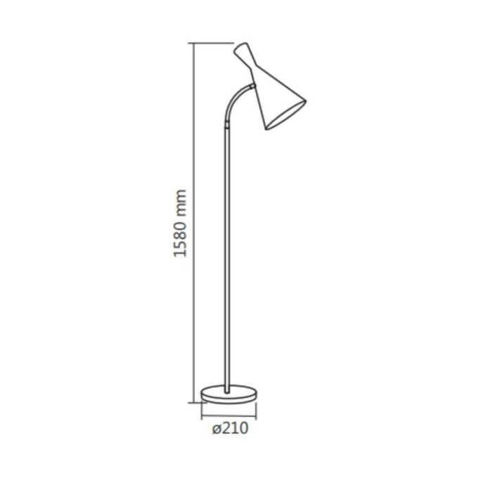 Coluna Spotline Square 1L E27 1580x228mm 646/1 