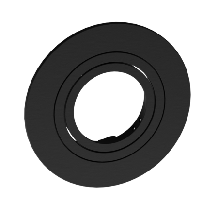 Spot Embutir Face Plana Moon AR111 Preto Ø170mm 1060278