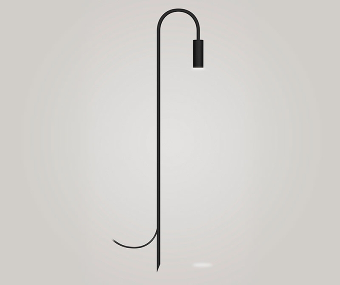 Poste Balizador TKS Pipe Hook S 1L Mini Dicroica MR11 90x800mm 1312