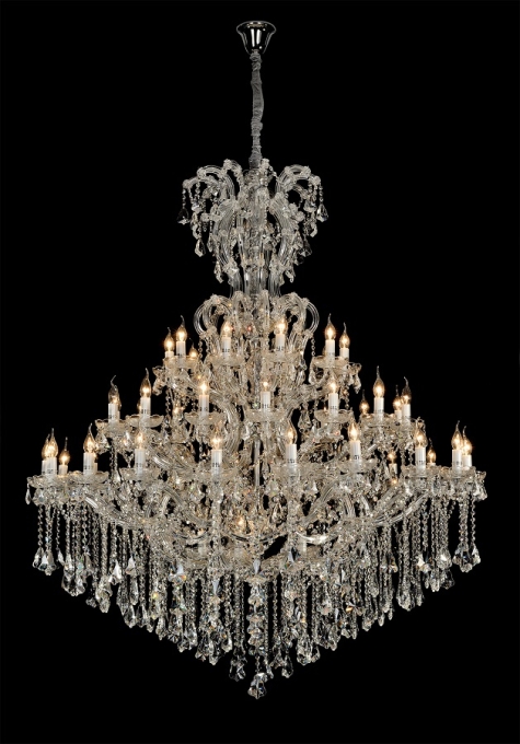 Lustre Sindora Metal Dourado e Cristal 50L E14 Ø1500x1800mm DCD00827