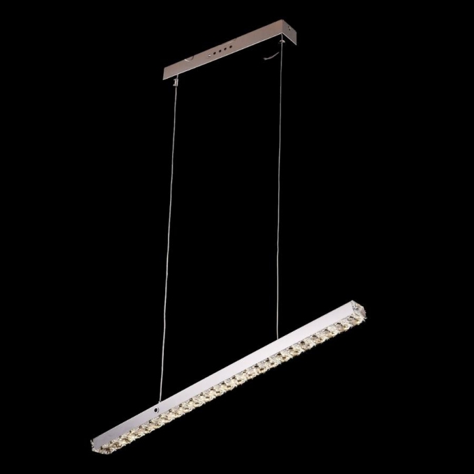 Pendente Sindora Metal e Cristal Transparente 60 watts 6000K 800x70mm DCD00136