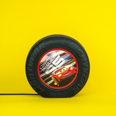 Luminária de Mesa USARE Roda Carros Mcqueen 1L E27 280x325x195mm 