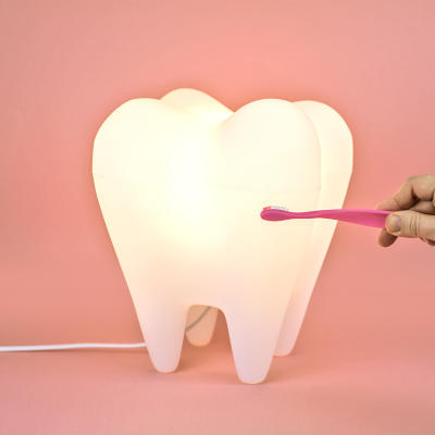 Luminária de Mesa USARE Dente 1L E27 280x180x180mm 
