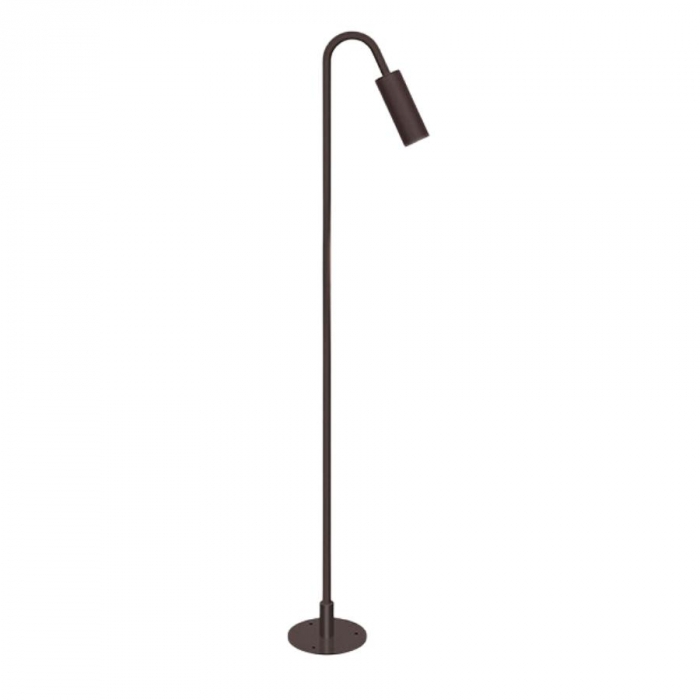 Poste Balizador TKS Pipe Open Hook Com Base Sem Difusor 1L Mini Dicroica MR11 120x107x800mm 1309