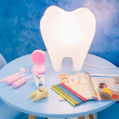 Luminária de Mesa USARE Dente 1L E27 280x180x180mm 