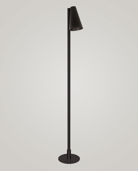 Poste Balizador TKS Cone Com Base 1L Dicroica MR16 80x125x800mm 1374