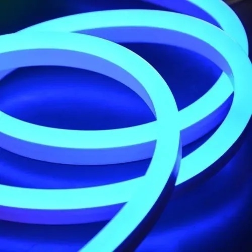 Neon Flex Alpertone Azul Escuro 8w/mt 12V 120 leds/mt IP65 6x12mm (Rolo 5 metros) 1505