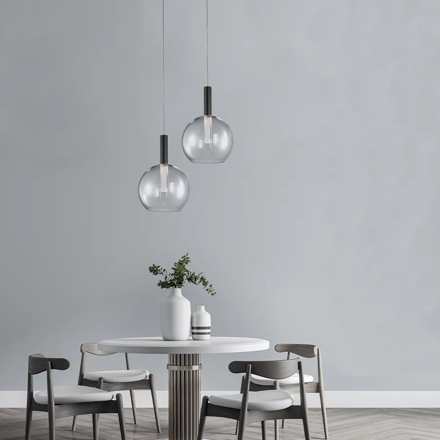 Pendente Casual Light Studioluce Cissy Preto 3 watts 3000K Ø200x303mm PD1484PT