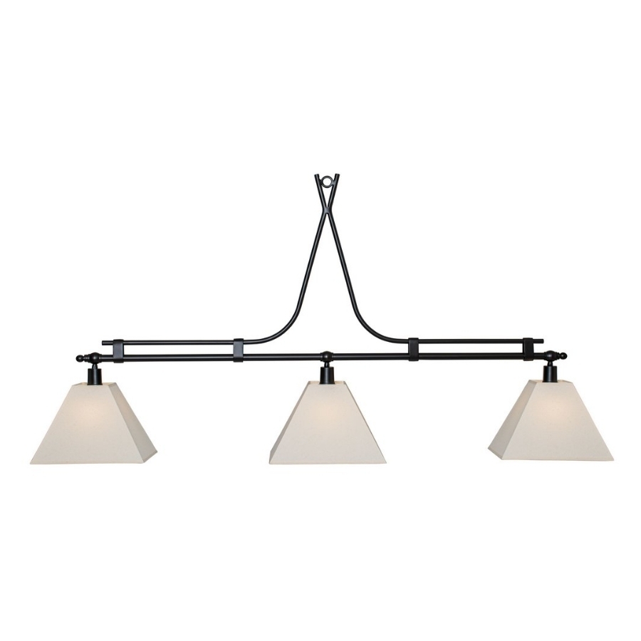 Pendente Foco Metallo Arezzo Cúpula Tecido 3L E27 1500x195x750mm PE 515/2