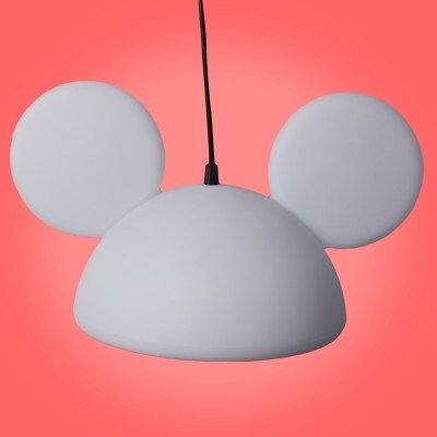 Pendente USARE Orelhas Mickey Branco 1L E27 240x410x270mm 