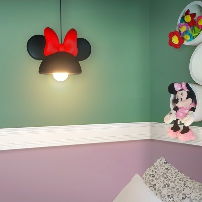 Pendente USARE Orelhas Minnie Preto 1L E27 240x410x270mm 