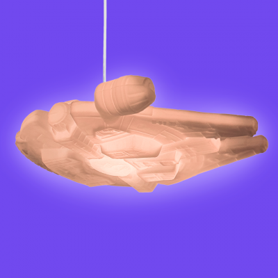 Pendente USARE Millennium Falcon Star Wars 1L E27 100x380x530mm 