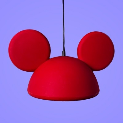 Pendente USARE Orelhas Mickey Vermelho 1L E27 240x410x270mm 