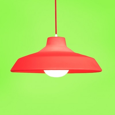 Pendente USARE Sinuca Vermelho 1L E27 Ø470x190mm 
