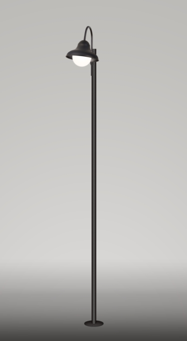 Poste TKS Baruc 1 Glass 1L E27 360x240x2200mm 1365