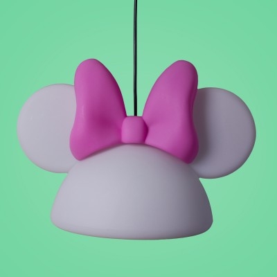 Pendente USARE Orelhas Minnie Rosa 1L E27 240x410x270mm 